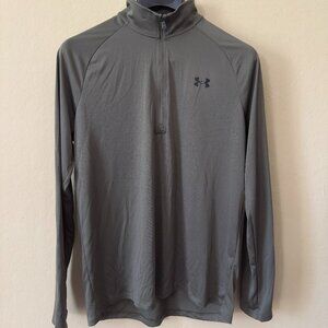 Marine Green Under Armour Tech Long Sleeve 1/2 Zip